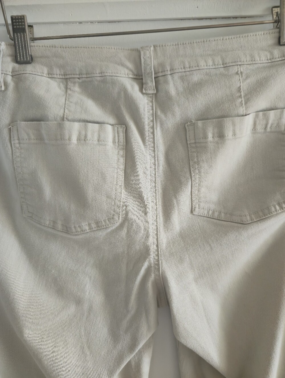 Belle by Kim Gravel Cream Women's Casual Stretch Jeans - Picture 9 of 14